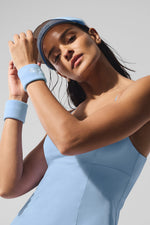 Glow Wristband (2-Pack) - Seashell Blue/White