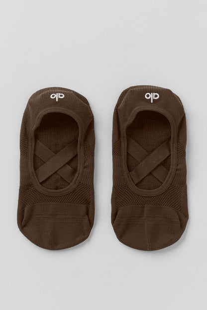 Women's Pivot Barre Sock - Espresso