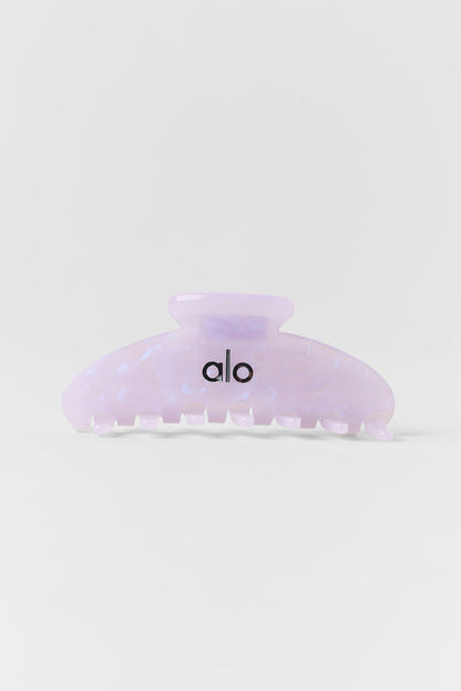 90's Claw Clip - Light Provence Blue Marble