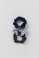 Fresh Mini Scrunchie 3-Pack - Winter Frost/Navy/Anthracite
