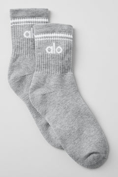 Athletic Heather Grey/White