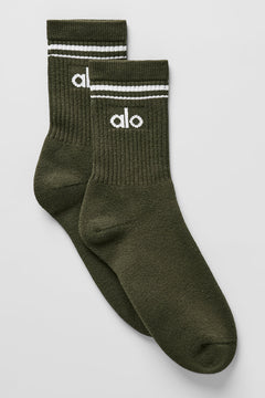 Green Olive/White