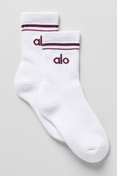 White/Burgundy