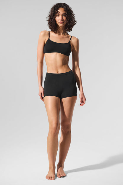 Sheer Glow Boyshort - Black