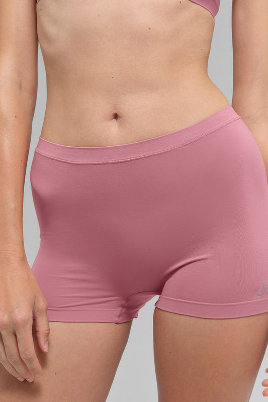 Sheer Glow Boyshort - Pink Wild Rose