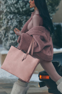 Pink Champagne Suede