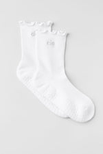 Lettuce Edge Grip Sock - White