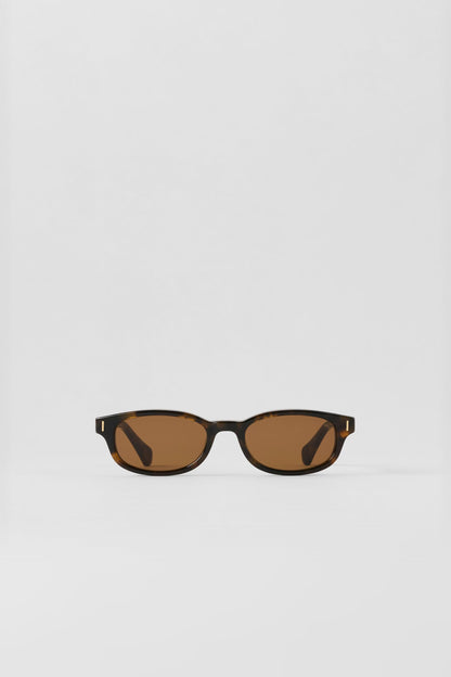 ALO Skinny Oval Sunglasses - Tortoise