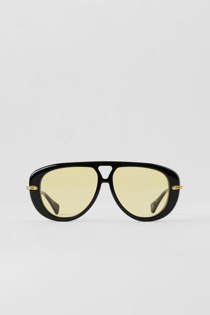 ALO Aviator Sunglasses - Black/Yellow
