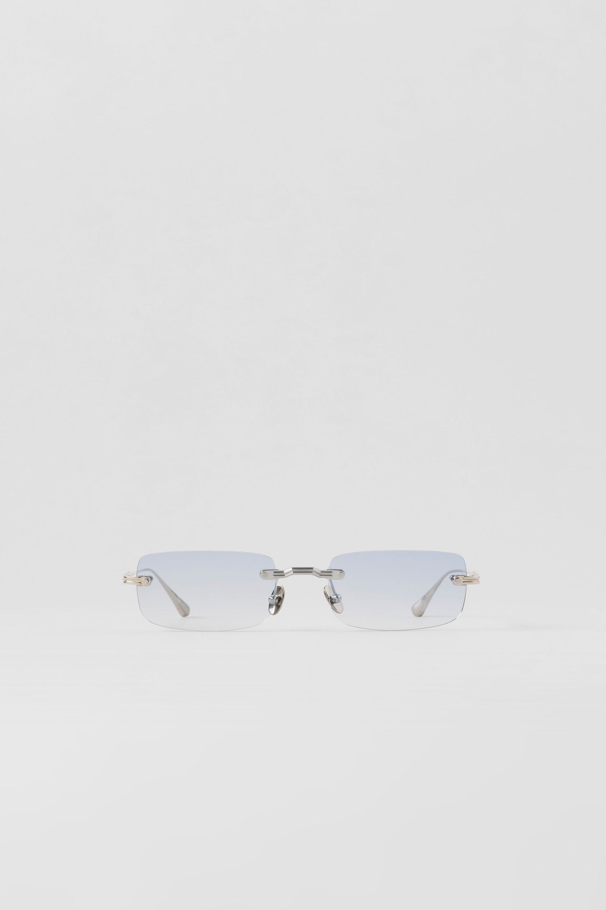 ALO Wire Sunglasses - Chrome/Blue Gradient