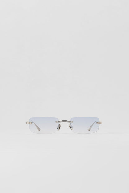 ALO Wire Sunglasses - Chrome/Blue Gradient
