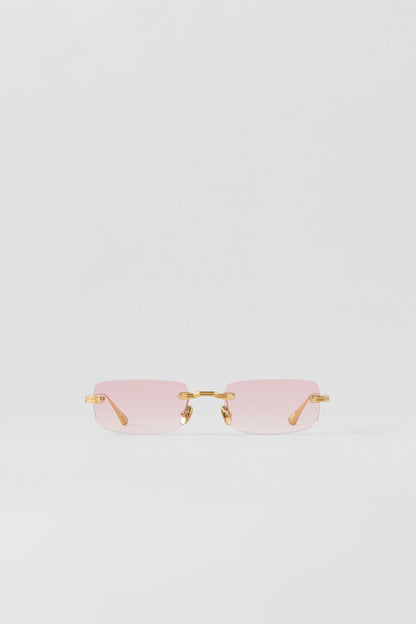 ALO Wire Sunglasses - Gold/Pink Gradient
