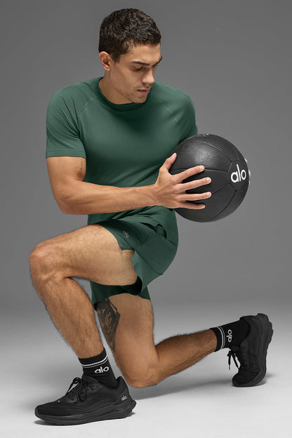 ALO Vapor Crewneck Short Sleeve - Clover Green