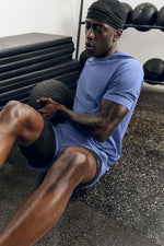 ALO Vapor Crewneck Short Sleeve - Provence Blue