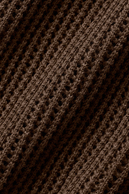 Open-Knit Polo - Espresso