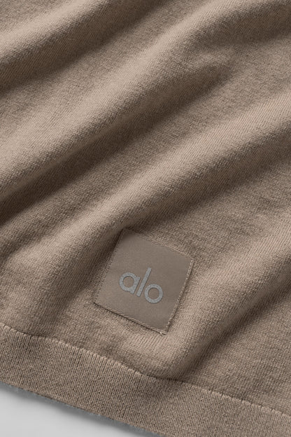 Cotton Cashmere Ever Soft Short Sleeve Crew - Gravel