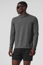 Conquer Reform Long Sleeve With Hood - Dark Heather Grey