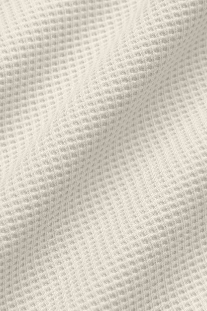 Waffle Lounge Long Sleeve Crew - Bone