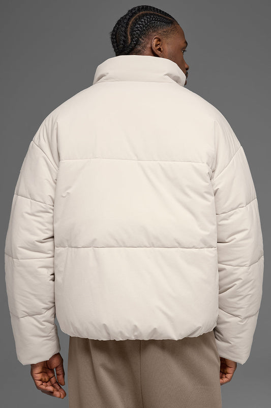 Stretch Woven Street Puffer - Bone