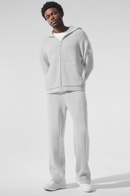 Domain Rib Knit Sweatpant - Athletic Heather Grey