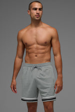 7" Key Mesh Basketball Short - Lunar Grey