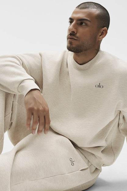 Accolade Crew Neck Pullover - Oatmeal Heather