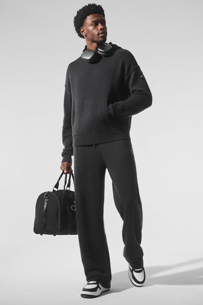 Wool Cashmere New Class Hoodie - Black