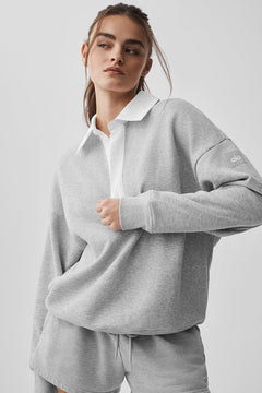 Athletic Heather Grey/White