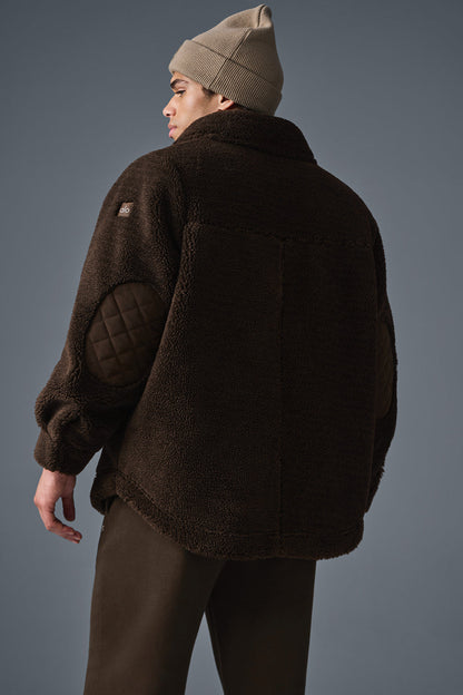 Sherpa Edge Shacket - Espresso
