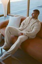 Wool Cashmere New Class Sweatpant - Oatmeal Heather