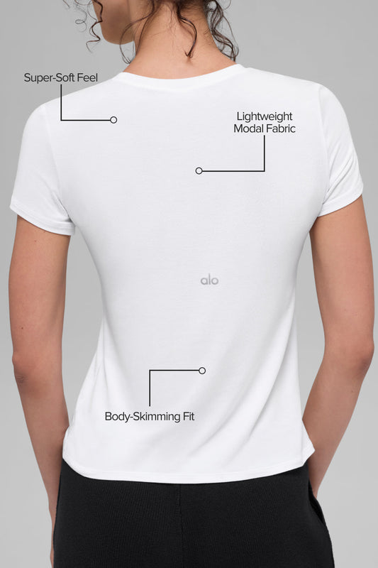 All Day Short Sleeve - White