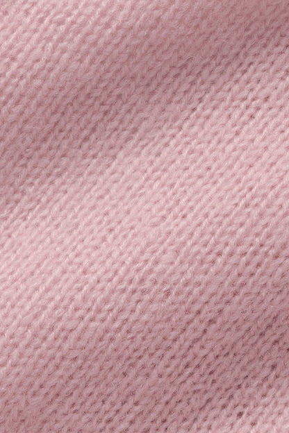 Wool Cashmere New Class Tie Cardigan - Vintage Pink