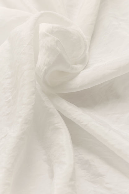 Semi-Sheer Golden Hour Button Down Long Sleeve - Ivory