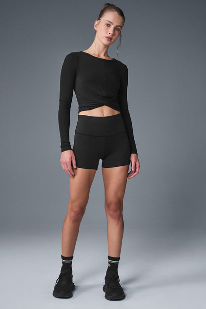 Cover Long Sleeve Top - Black