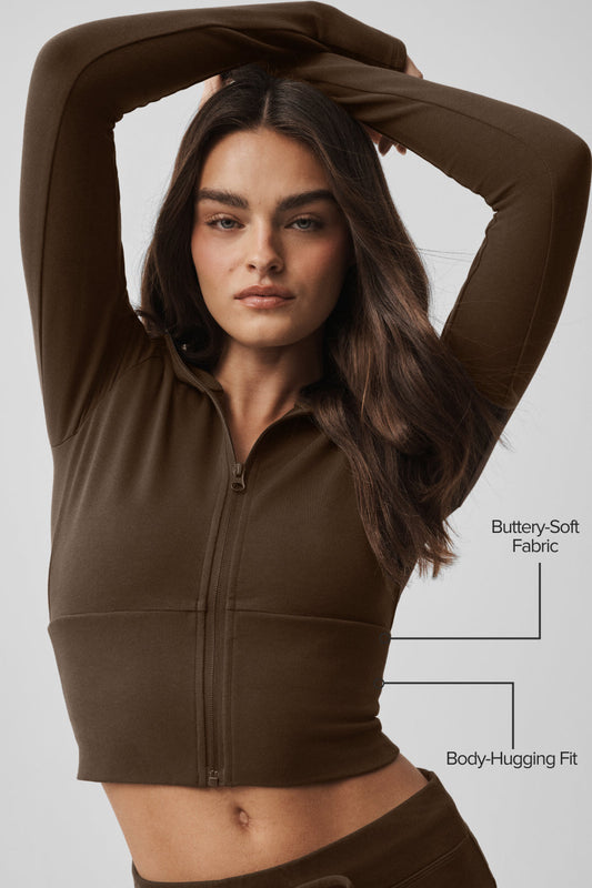 Sway Full Zip Hoodie - Espresso