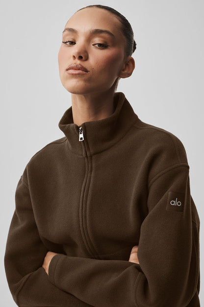 Double Face Wool City Girl Jacket - Espresso