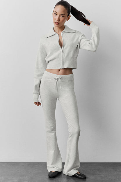 Sway Bootcut Sweatpant - White Heather