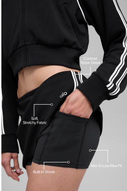 Track Star Mini Skirt - Black