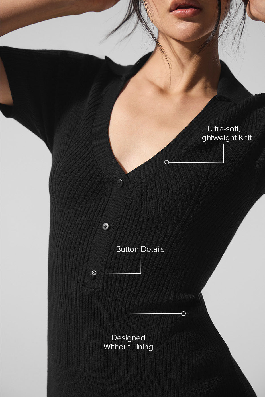 Supernatural Sweater Dress - Black