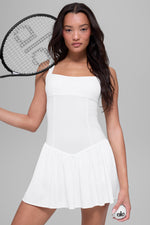 Alosoft Break Point Tennis Dress - White