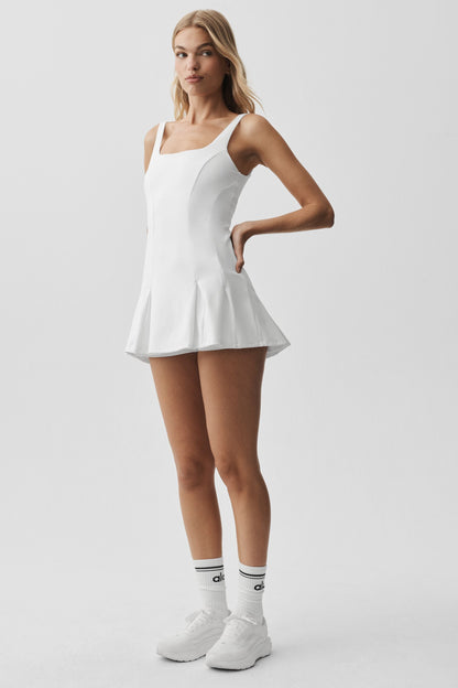 ALO Softsculpt Topspin Tennis Dress - White