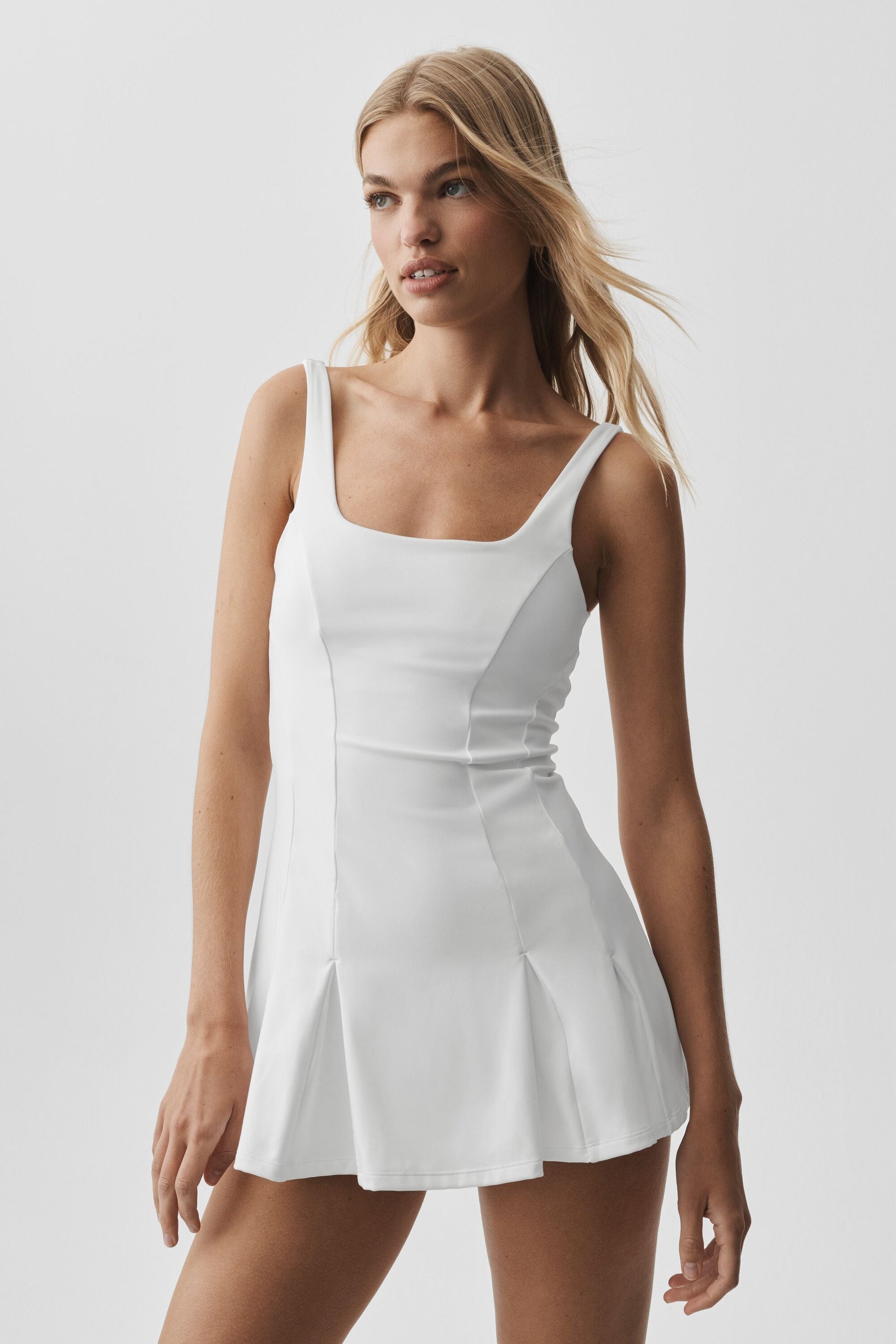 ALO Softsculpt Topspin Tennis Dress - White