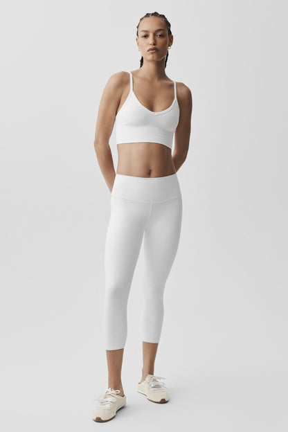 Seamless Modal Ribbed Delight Bralette - White