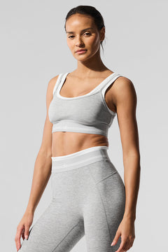 Athletic Heather Grey/White